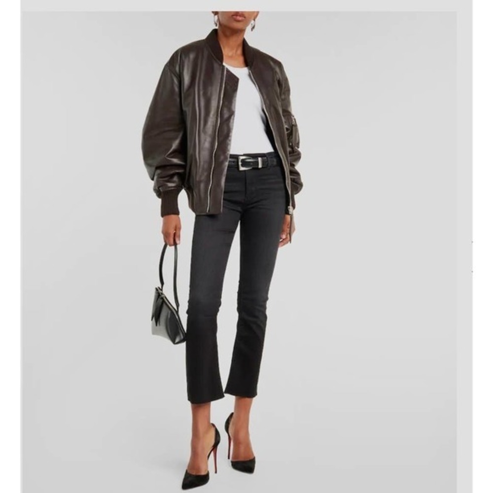 AG Adriano Goldschmied Black The Jodi Crop Jeans